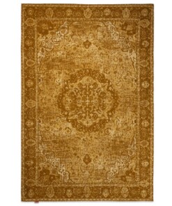 Alfombra vintage - Traditions - Amarillo mostaza - overzicht boven