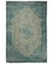 Alfombra vintage - Village - Azul Gris - overzicht boven, thumbnail