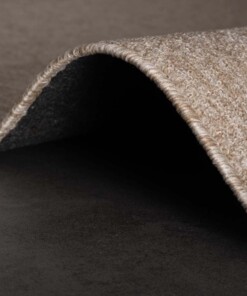 Alfombra buclé cuadrada Lush - Beige - close up, thumbnail