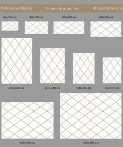 Alfombra a rombos de pelo largo Artisan - Blanco/Gris Alfombra a rombos de pelo largo Artisan - Blanco/Gris