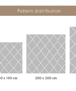 Alfombra cuadrada a rombos de pelo largo Habitat - Blanco/Negro Alfombra cuadrada a rombos de pelo largo Habitat - Blanco/Negro