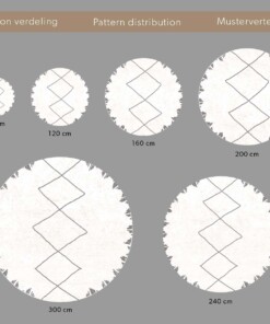 Alfombra bereber redonda de pelo largo Artisan - Blanco/Gris Alfombra bereber redonda de pelo largo Artisan - Blanco/Gris