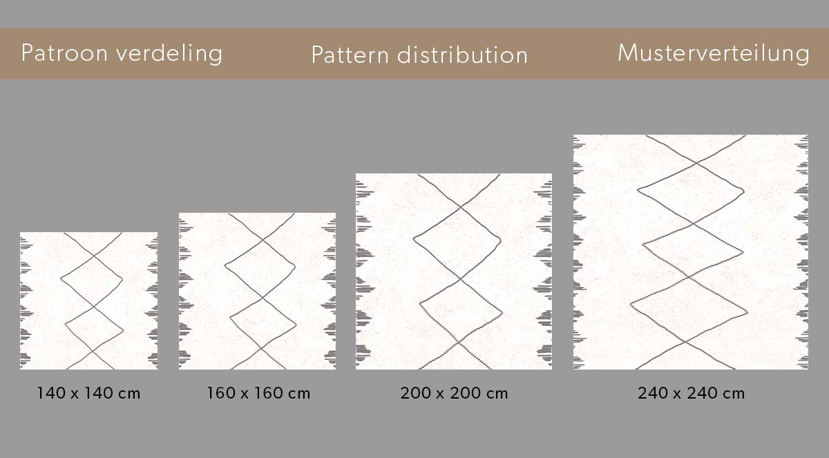 Alfombra cuadrada bereber de pelo largo Artisan - Blanco/Gris Alfombra cuadrada bereber de pelo largo Artisan - Blanco/Gris