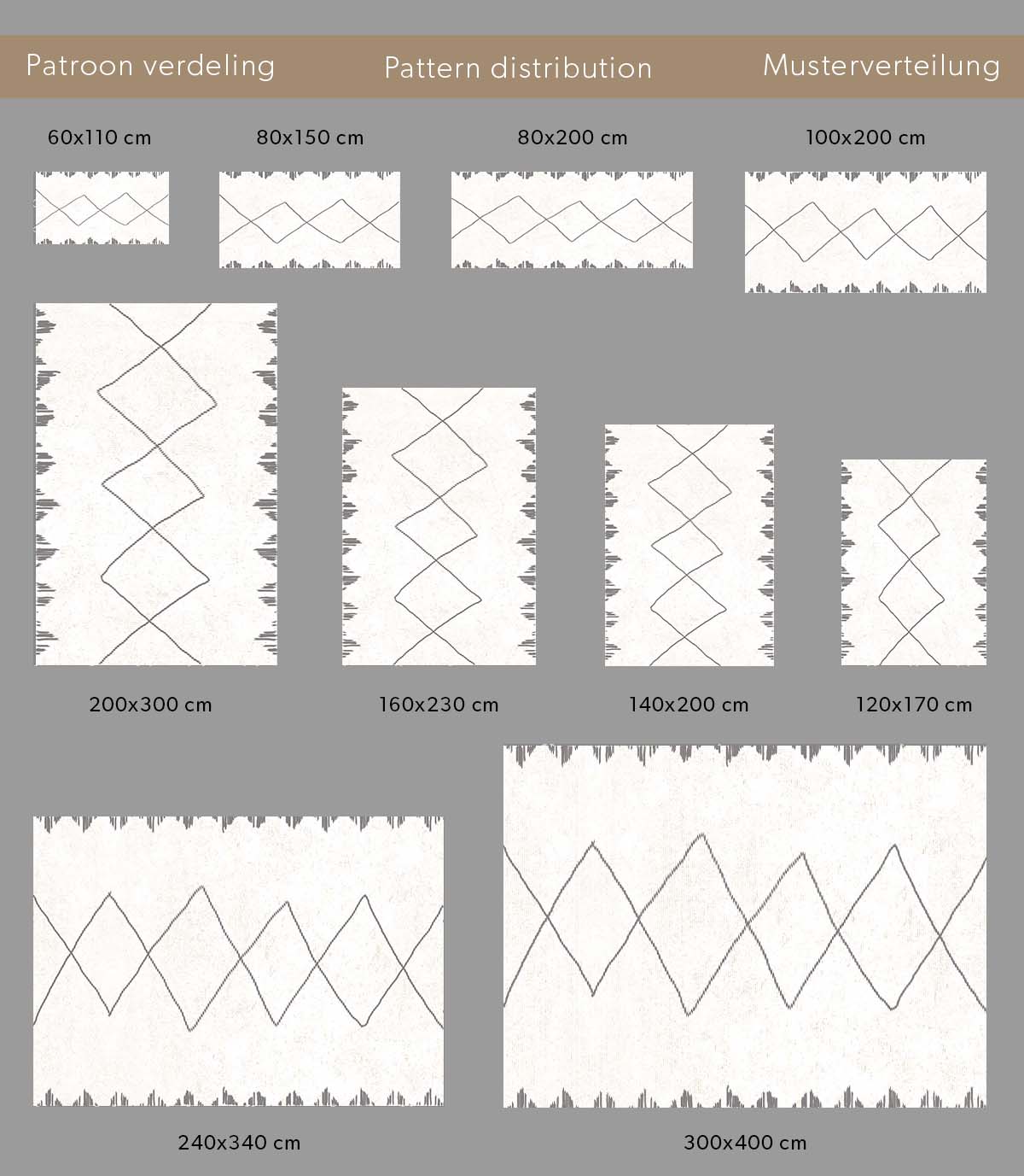 Alfombra bereber de pelo largo Artisan - Blanco/Gris Alfombra bereber de pelo largo Artisan - Blanco/Gris