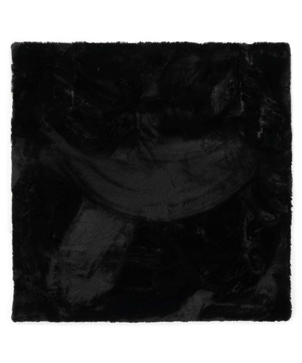 Alfombra cuadrada suave de pelo largo - Comfy Plus - Negro - overzicht Alfombra cuadrada suave de pelo largo - Comfy Plus - Negro - overzicht