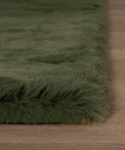 Alfombra cuadrada suave de pelo largo - Comfy Plus - Verde oliva Alfombra cuadrada suave de pelo largo - Comfy Plus - Verde oliva