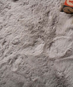 Alfombra suave de elefantes para niños - Fluffy Gris claro
