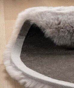 Alfombra suave de elefantes para niños - Fluffy Gris claro