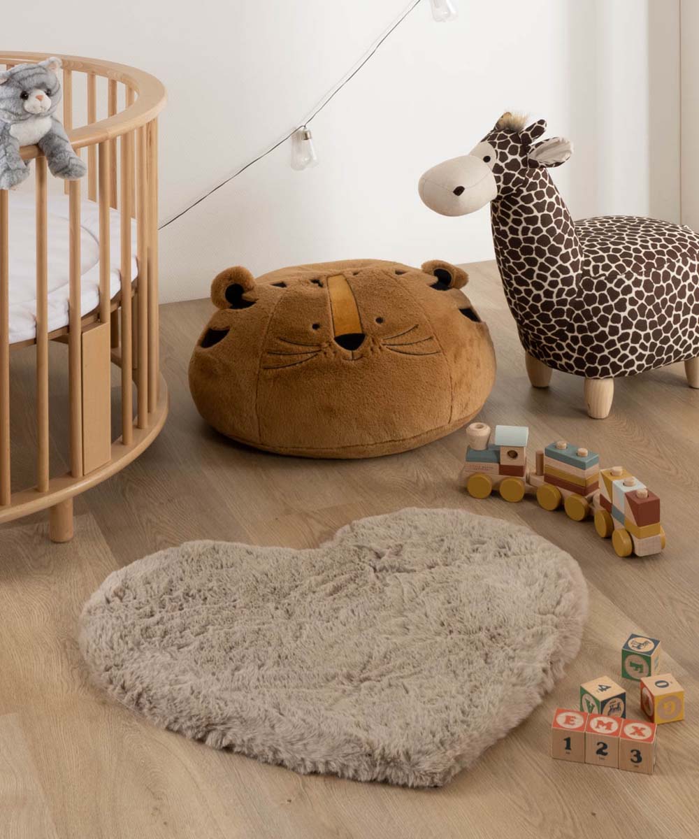 Alfombra suave con corazones - Fluffy Tórtola - sfeer Alfombra suave con corazones - Fluffy Tórtola - sfeer