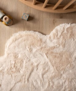 Alfombra suave en forma de nube - Fluffy Crema Alfombra suave en forma de nube - Fluffy Crema