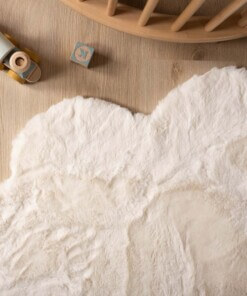 Alfombra suave en forma de nube - Fluffy Crema