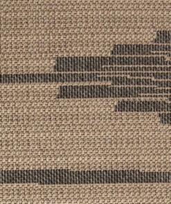 Alfombra de exterior Sunny Grotto - Beige/Negro