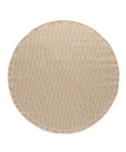 Alfombra redonda de exterior efecto yute Sunny Contour - Beige - overzicht boven, thumbnail Alfombra redonda de exterior efecto yute Sunny Contour - Beige - overzicht boven, thumbnail