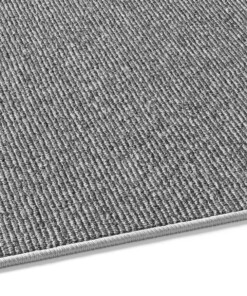 Alfombra pelo corto - Fleur gris - close up zijkant, thumbnail