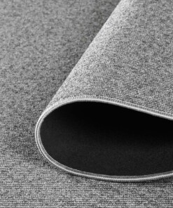 Alfombra redonda pelo corto - Fleur gris - close up vouw, thumbnail