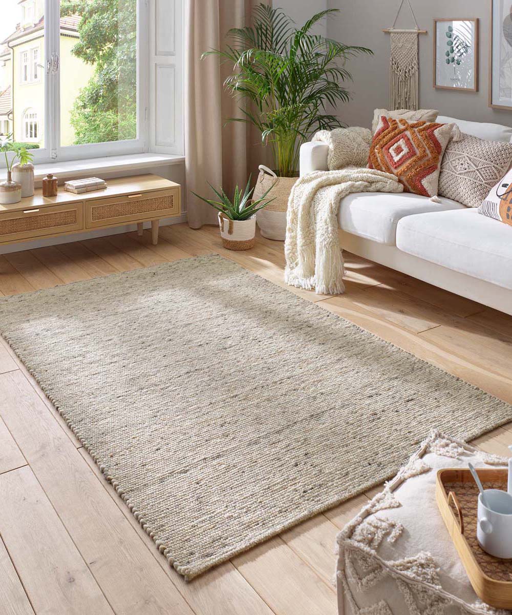 Alfombra de lana - Lundr Beige Alfombra de lana - Lundr Beige