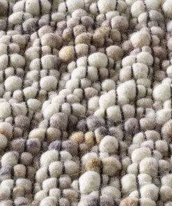 Alfombra de lana - Ursule Marrón/Gris