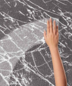 Alfombra lavable efecto mármol - Chloé Gris/Blanco Alfombra lavable efecto mármol - Chloé Gris/Blanco