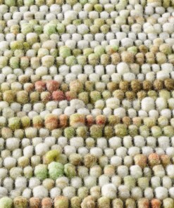 Alfombra de lana - Thora Green - close up materiaal, thumbnail