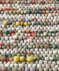 Alfombra de lana - Thora Multicolor - close up materiaal, thumbnail Alfombra de lana - Thora Multicolor - close up materiaal, thumbnail