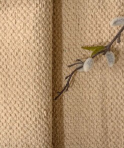 Alfombra de algodón - Svelvik Beige - close up, thumbnail