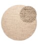 Alfombra redonda de lana Ulstein - Natural - overzicht, thumbnail