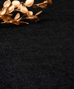 Alfombra de viscosa - Gem Negro - close up, thumbnail