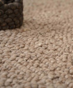 Alfombra de lana - Agder Beige - close up, thumbnail