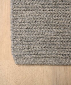 Alfombra de lana - Narvik Gris - close up, thumbnail