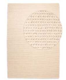 Alfombra de lana - Narvik Blanco - overzicht, thumbnail