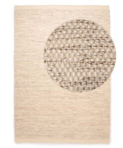 Alfombra de lana Ulstein - Blanco/Gris - overzicht