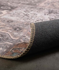 Alfombra patchwork - Fade Dreamer Beige - close up vouw, thumbnail