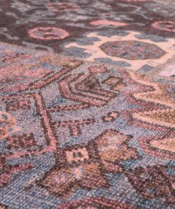 Alfombra patchwork - Fade Dreamer Violeta - close up materiaal, thumbnail