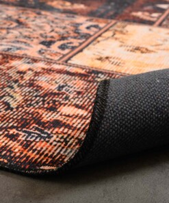 Alfombra patchwork - Fade No.1 Oro/Marrón - close up vouw, thumbnail