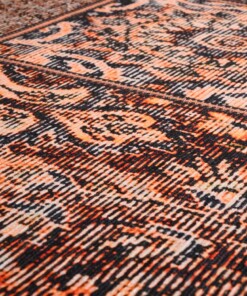 Alfombra redonda patchwork - Fade No. 1 Oro/Marrón - close up materiaal, thumbnail