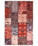 Alfombra patchwork - Fade No.1 Rojo/Multicolor - overzicht boven, thumbnail