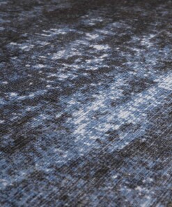 Alfombra vintage - Fade Azul celeste/Negro - close up materiaal, thumbnail
