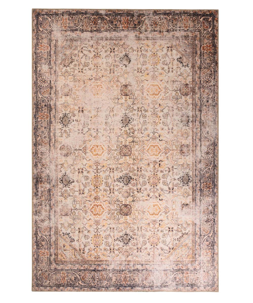 Alfombra vintage - Fade Charm Beige - overzicht boven Alfombra vintage - Fade Charm Beige - overzicht boven