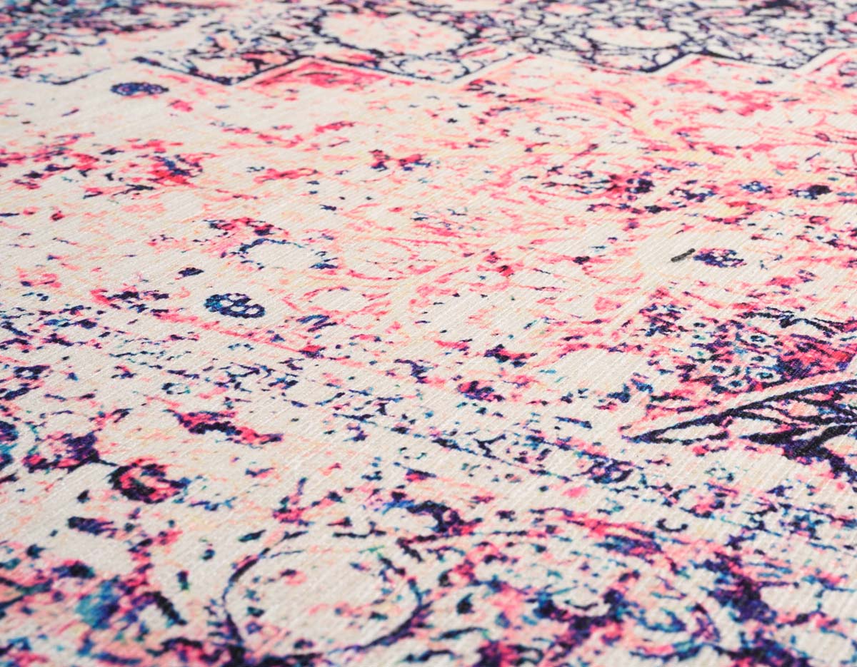 Alfombra vintage - Fade No.2 Multicolor - close up materiaal Alfombra vintage - Fade No.2 Multicolor - close up materiaal
