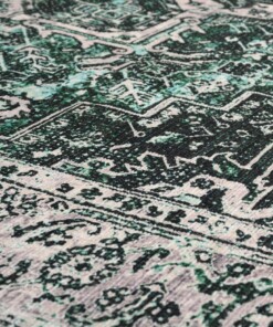 Alfombra vintage - Fade No.3 Verde - close up materiaal, thumbnail