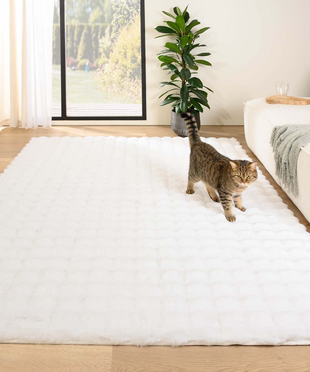 Alfombra suave para pasillos - Cloud Blanco Alfombra suave para pasillos - Cloud Blanco