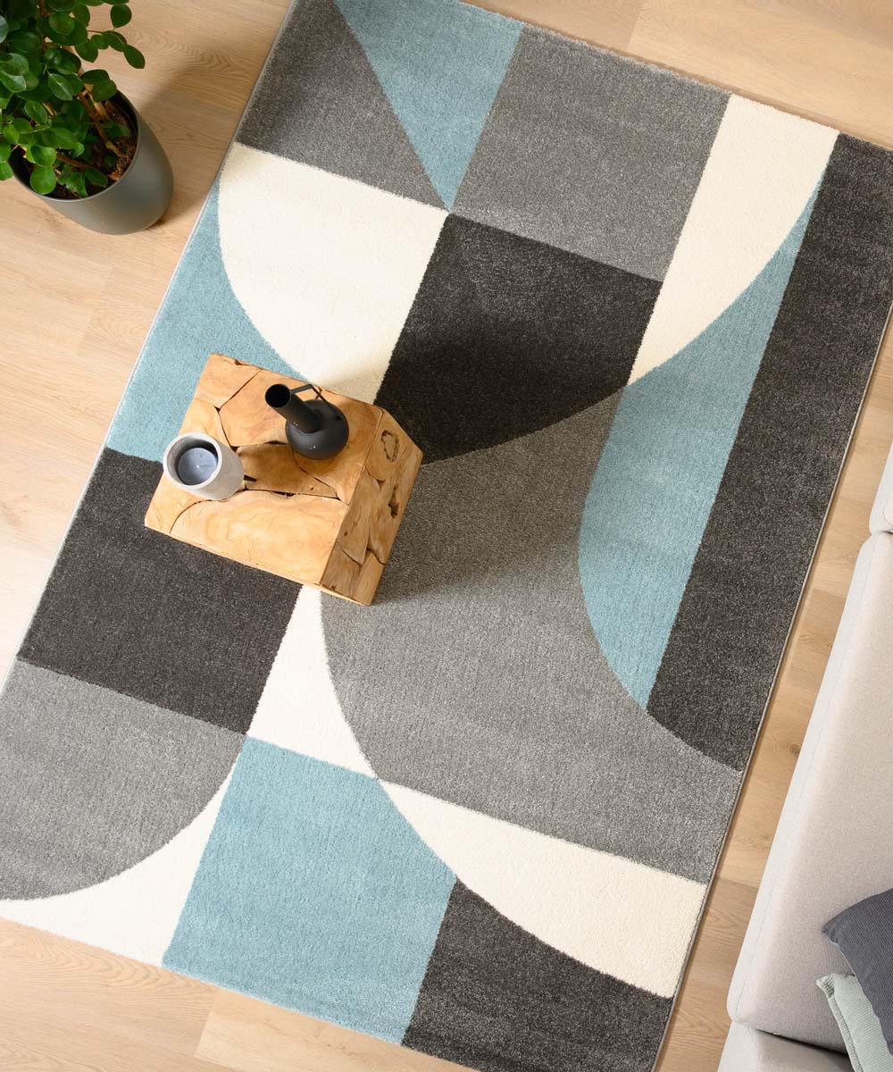 Alfombra pasillo abstracto - Aria azul Alfombra pasillo abstracto - Aria azul