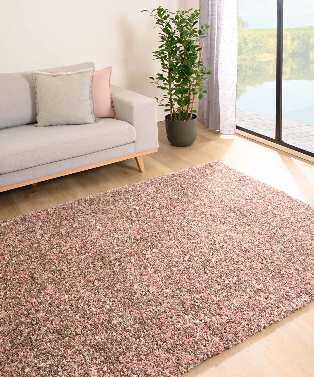 Alfombra de pelo largo melange - Blend Rosa/Beige Alfombra de pelo largo melange - Blend Rosa/Beige