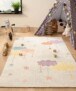 Alfombra infantil nube - Snoozy blanco/multicolor