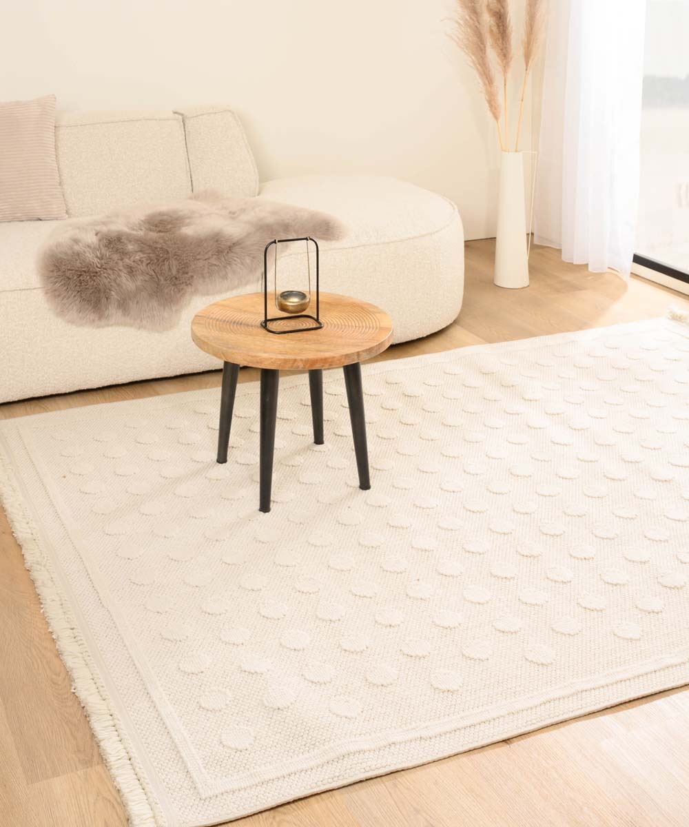 Alfombra - Knit Dots Blanco Alfombra - Knit Dots Blanco