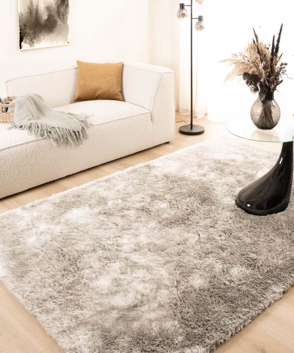 Alfombra Shaggy - Spark Plata Alfombra Shaggy - Spark Plata