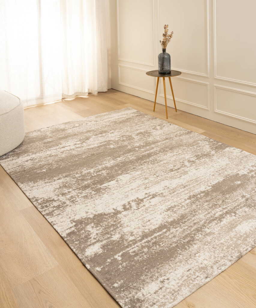 alfombra vintage gris