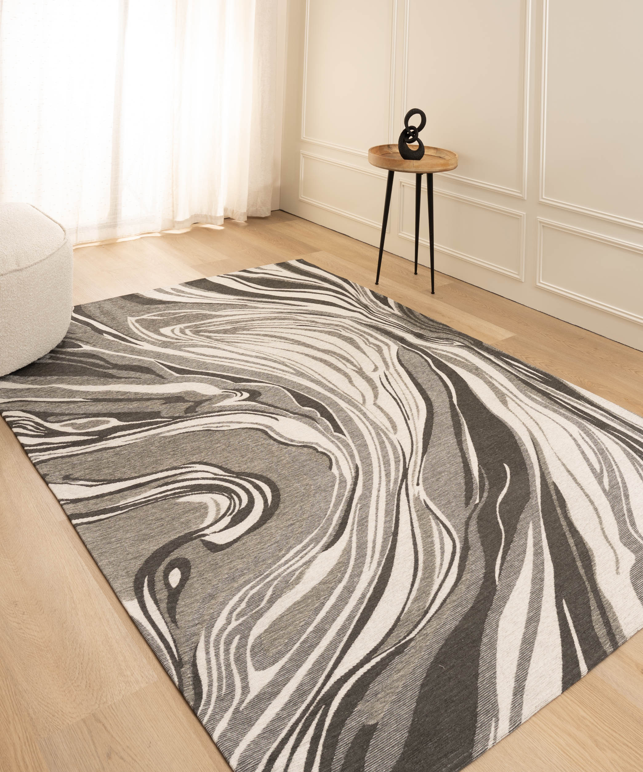 Alfombra efecto mármol - Weave Marble Negro/Blanco/Gris Alfombra efecto mármol - Weave Marble Negro/Blanco/Gris