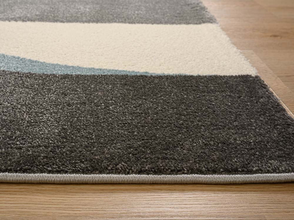 Alfombra pasillo abstracto - Aria azul - close up Alfombra pasillo abstracto - Aria azul - close up