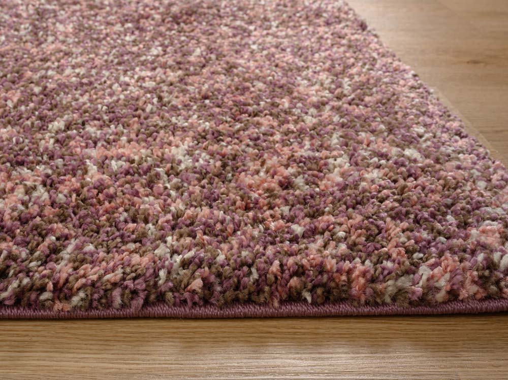 Alfombra de pelo largo melange - Blend Rosa - close up Alfombra de pelo largo melange - Blend Rosa - close up